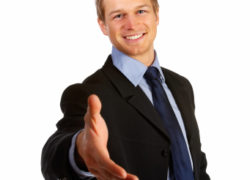 Keys to a Healthy Youth Pastor – Senior Pastor Relationship (Newsletter 2-8 Article) Young business man ready to set a deal over white background